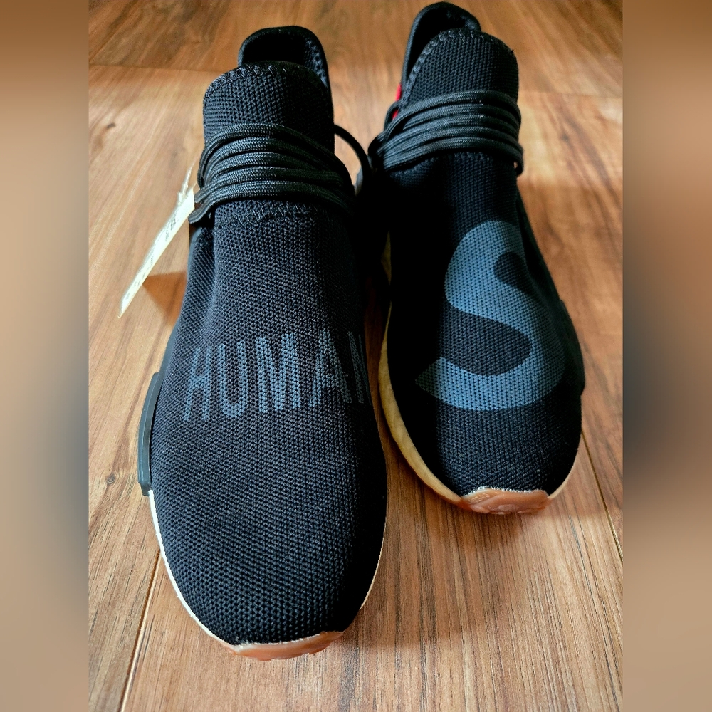 SUPREME × ADIDAS × HUMAN RACE TRIPLE BLACK SNEAKERS SHOES SIZE 8.5